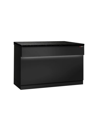 Comptoir caisse TORONTO - L1150 mm - Plan de travail en granit Noir - P900