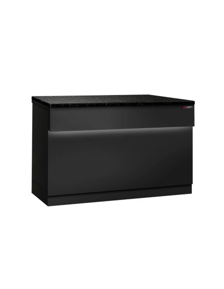 Comptoir caisse TORONTO - L1150 mm - Plan de travail en granit Noir - P900