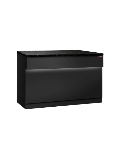 Comptoir caisse TORONTO - L1500 mm - Plan de travail en granit Noir - P900