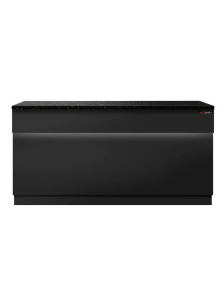 Comptoir caisse TORONTO - L1800 mm - Plan de travail en granit Noir - P900