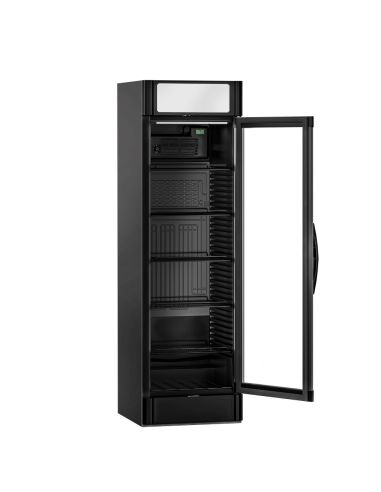 Armoire à boissons noire porte battante avec canopy - 347L