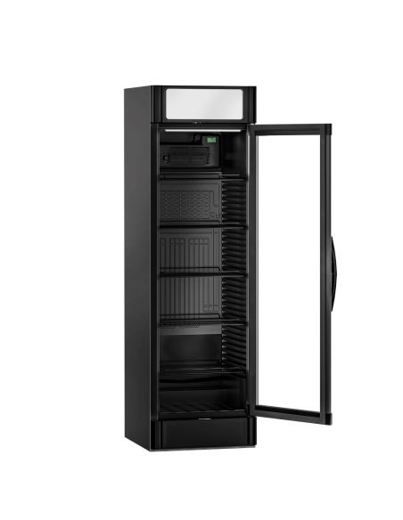 Armoire à boissons noire porte battante avec canopy - 347L