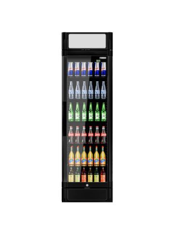 Armoire à boissons noire porte battante avec canopy - 347L