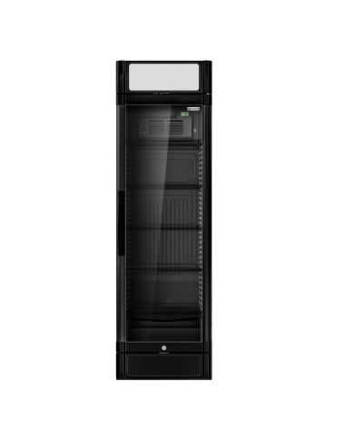 Armoire à boissons noire porte battante avec canopy - 347L