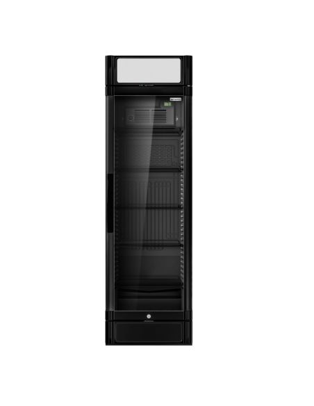 Armoire à boissons noire porte battante avec canopy - 347L