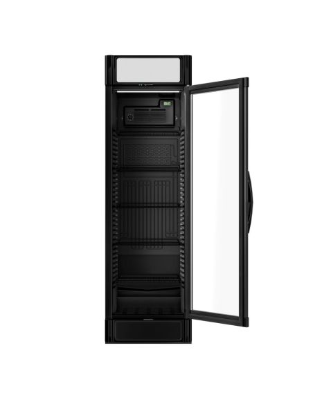 Armoire à boissons noire porte battante avec canopy - 347L