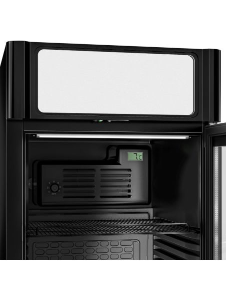 Armoire à boissons noire porte battante avec canopy - 347L