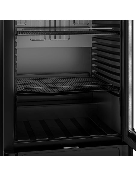 Armoire à boissons noire porte battante avec canopy - 347L