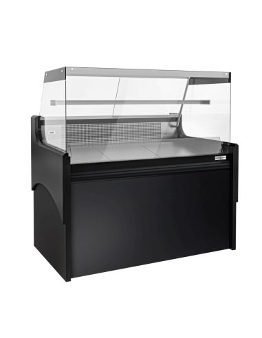 Vitrine comptoir réfrigérée droite EVERT 1280 mm - 1 étagère 