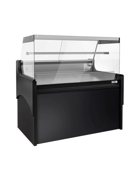 Vitrine comptoir réfrigérée droite EVERT 1280 mm - 1 étagère 