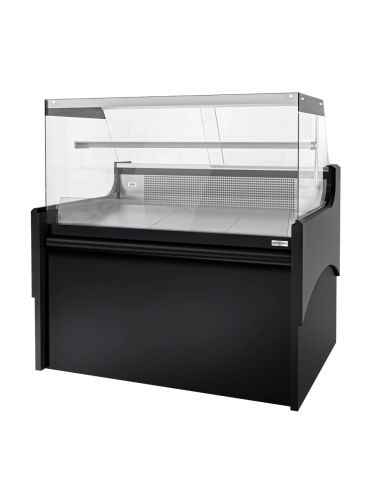 Vitrine comptoir réfrigérée droite EVERT 1280 mm - 1 étagère 