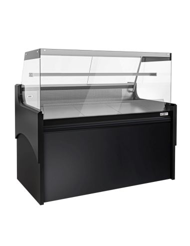 Vitrine comptoir réfrigérée droite EVERT 1580 mm - 1 étagère