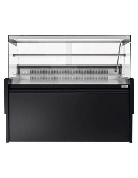 Vitrine comptoir réfrigérée droite EVERT 1580 mm - 1 étagère