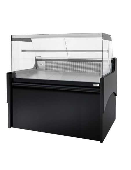 Vitrine comptoir réfrigérée droite EVERT 1580 mm - 1 étagère