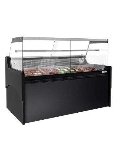 Vitrine comptoir réfrigérée droite EVERT 1880 mm - 1 étagère