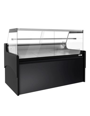 Vitrine comptoir réfrigérée droite EVERT 1880 mm - 1 étagère