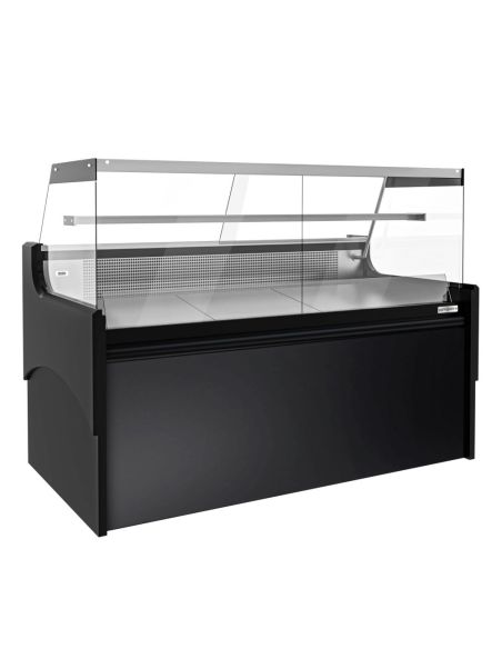 Vitrine comptoir réfrigérée droite EVERT 1880 mm - 1 étagère