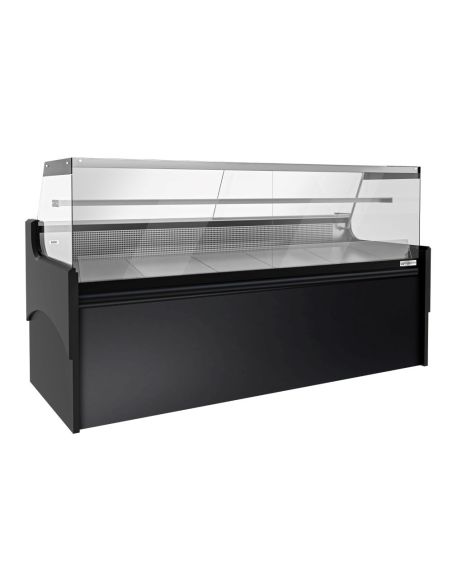 Vitrine comptoir réfrigérée droite EVERT 2480 mm - 1 étagère