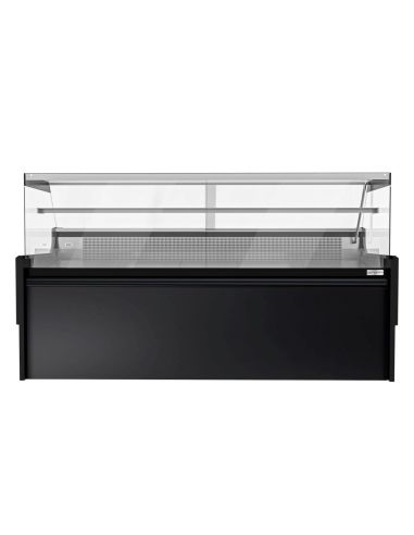 Vitrine comptoir réfrigérée droite EVERT 2480 mm - 1 étagère