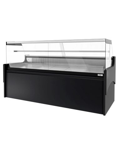 Vitrine comptoir réfrigérée droite EVERT 2480 mm - 1 étagère