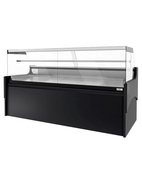 Vitrine comptoir réfrigérée droite EVERT 2480 mm - 1 étagère