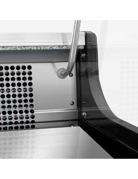 Vitrine comptoir réfrigérée droite EVERT 2480 mm - 1 étagère