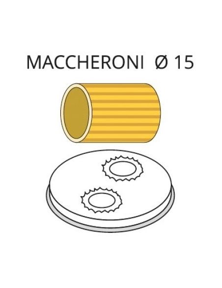 Matrice pour machine à pâtes - MACARONI - Ø 15 mm | Fimar