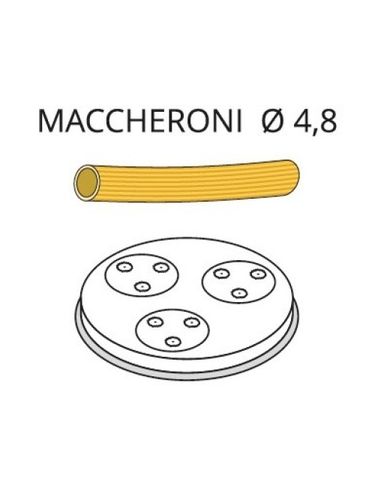 Matrice pour machine à pâtes - MACCHERONI - Ø4,8 mm | Fimar