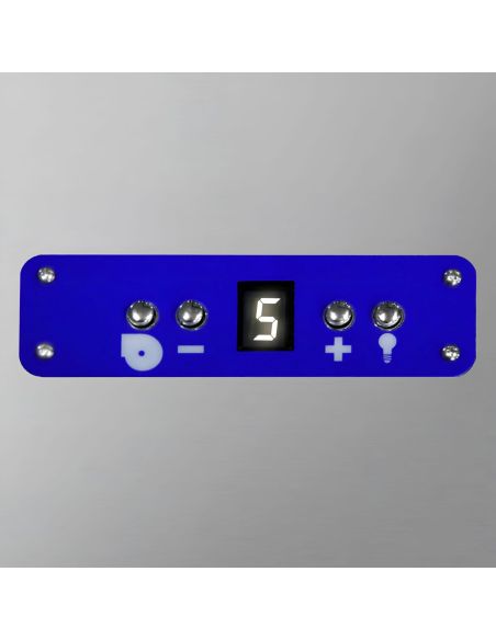Hotte murale 2m20 – avec moteur, régulateur, filtre et lampe - Prof. 700 mm - 6