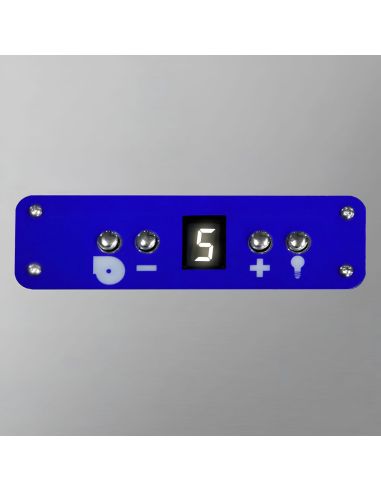 Hotte murale 2m80 – avec moteur, régulateur, filtre et lampe - Prof. 700 mm - 6