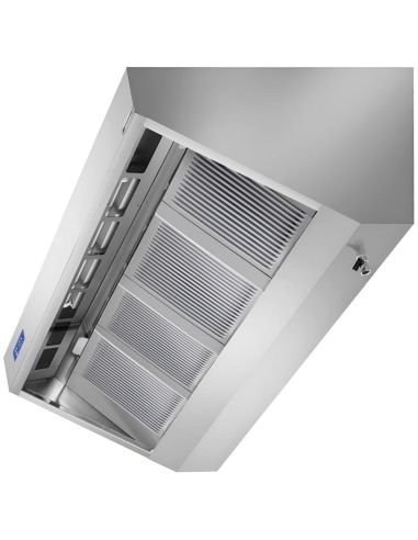 Hotte murale 2m60 – avec moteur, régulateur, filtre et lampe - Prof. 700 mm - 3