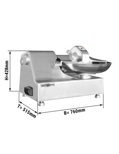 Cutter horizontal professionnel 10 L - 750W | Ggm