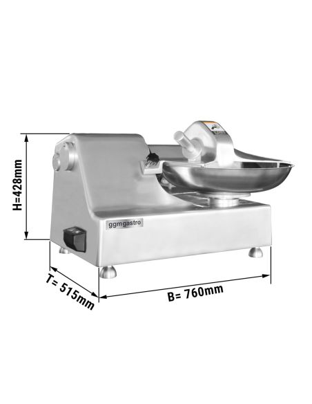 Cutter horizontal professionnel 10 L - 750W | Ggm