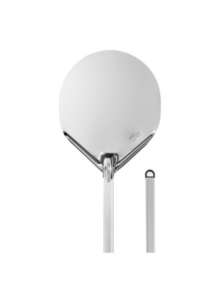 Pelle à pizza ronde pleine Inox Ø29 - Manche 120 cm - Gamme Amica | GI.METAL