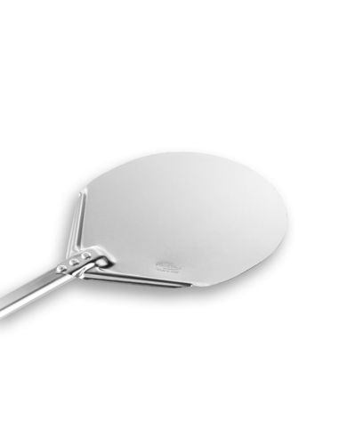 Pelle à pizza ronde pleine Inox Ø29 - Manche 120 cm - Gamme Amica | GI.METAL