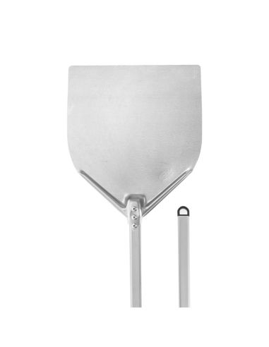 Pelle à pizza pleine rectangulaire aluminium 32x30 - Manche 120 cm - Gamme Amica | GI.METAL