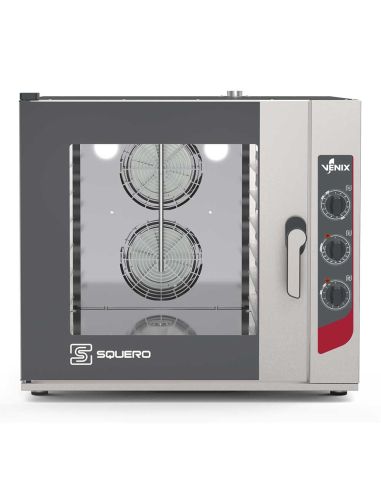 Four Mixte électrique Venix Squero Gastro 6 x GN 2/1| Commandes Manuelles