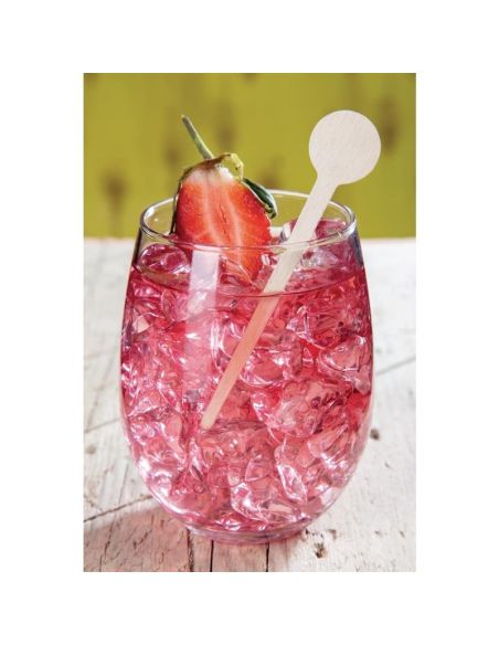 Agitateurs à cocktail biodégradables en bois - 150mm - Lot de 100 | Fiesta