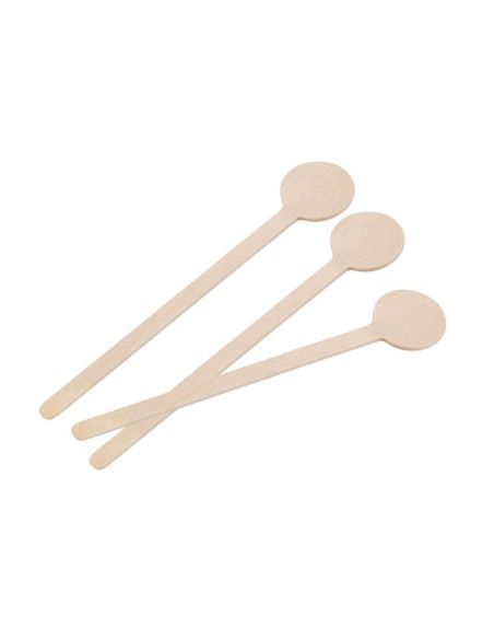 Agitateurs à cocktail biodégradables en bois - 150mm - Lot de 100 | Fiesta