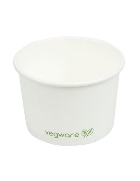 Pots pour aliments chauds compostables - 340ml - Lot de 500 | Vegware - 2