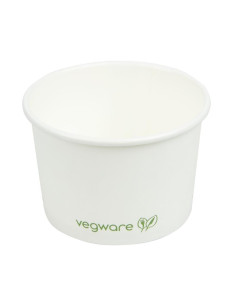 Pots pour aliments chauds compostables - 455ml - Lot de 500 | Vegware-2