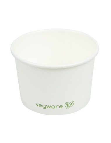 Pots pour aliments chauds compostables - 455ml - Lot de 500 | Vegware-2