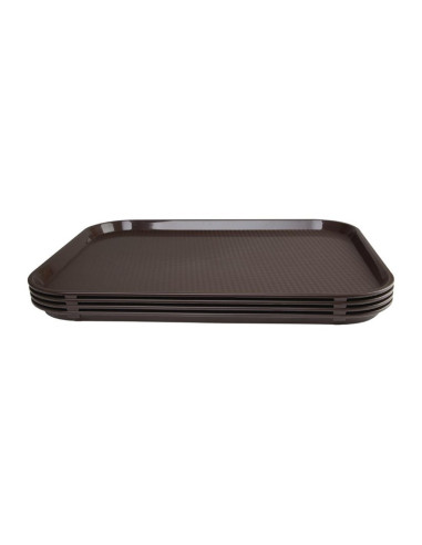 Plateau self-service Kristallon marron 450 x 350mm | Olympia - P509-2