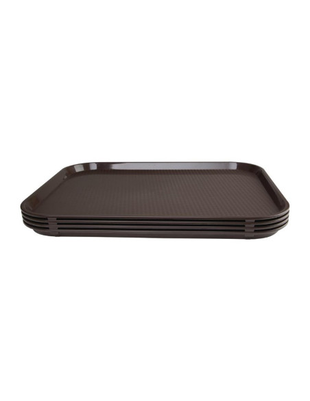 Plateau self-service Kristallon marron 450 x 350mm | Olympia - P509-2
