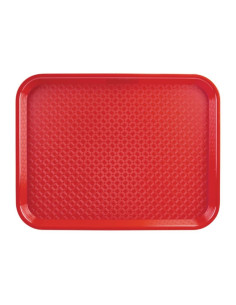 Plateau self-service Kristallon rouge 450 x 350mm | Olympia - P510