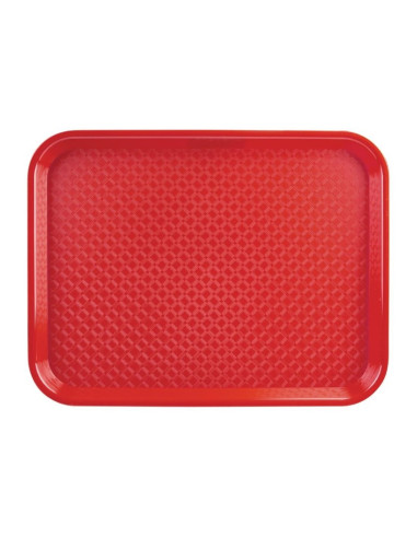Plateau self-service Kristallon rouge 450 x 350mm | Olympia - P510