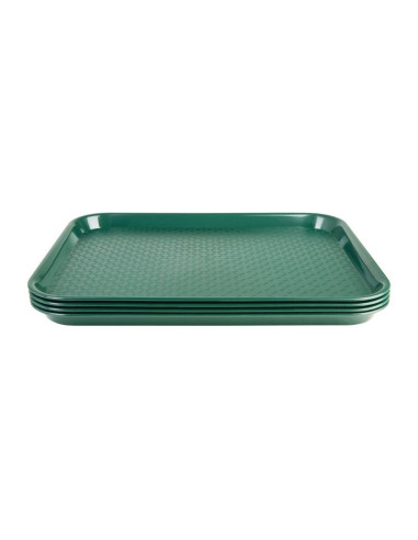 Plateau self-service Kristallon vert 450 x 350mm | Olympia - P511-3
