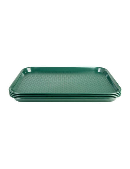 Plateau self-service Kristallon vert 450 x 350mm | Olympia - P511-3
