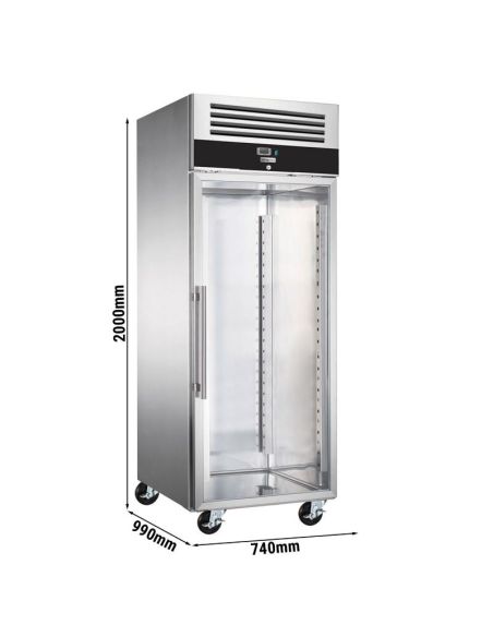Armoire pâtissière réfrigérée négative vitrée - EN 600x800 - 612 L | GGM Gastro - BTKG800GND