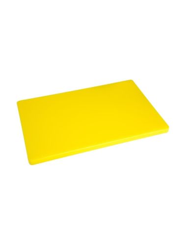 Grande planche à découper épaisse basse densité jaune | Hygiplas - HC884
